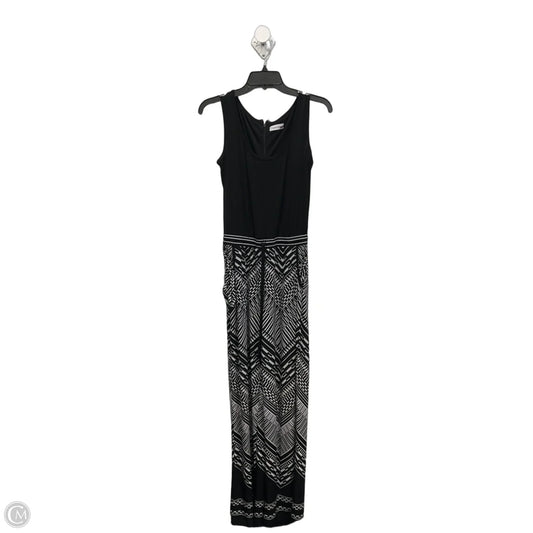 Jumpsuit By Calvin Klein In Black & White, Size: S