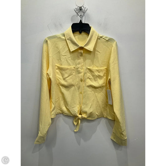 Blouse Long Sleeve By No Comment In Yellow, Size: M