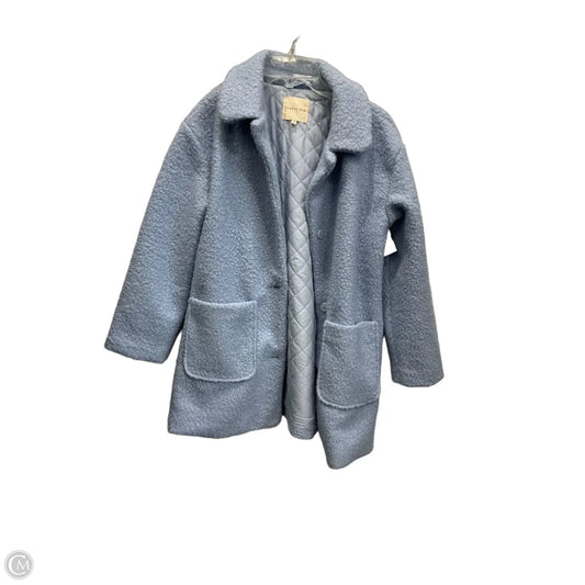 Jacket Faux Fur & Sherpa By Copper Key In Blue, Size: Xl