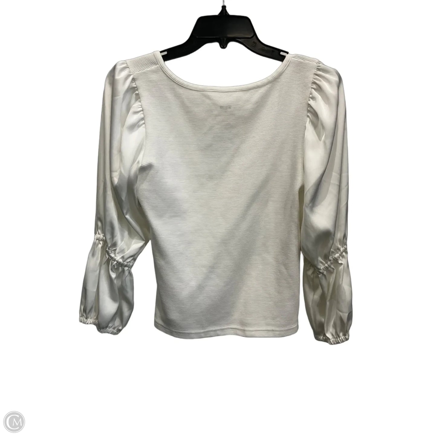 Top Long Sleeve By Maeve In White, Size: S