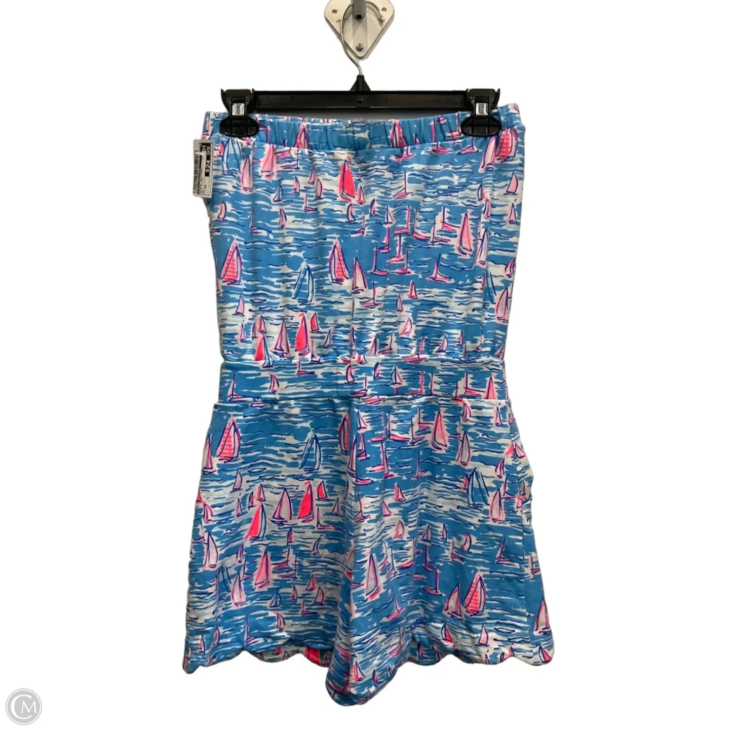Romper Designer By Lilly Pulitzer In Blue & Pink, Size: Xs