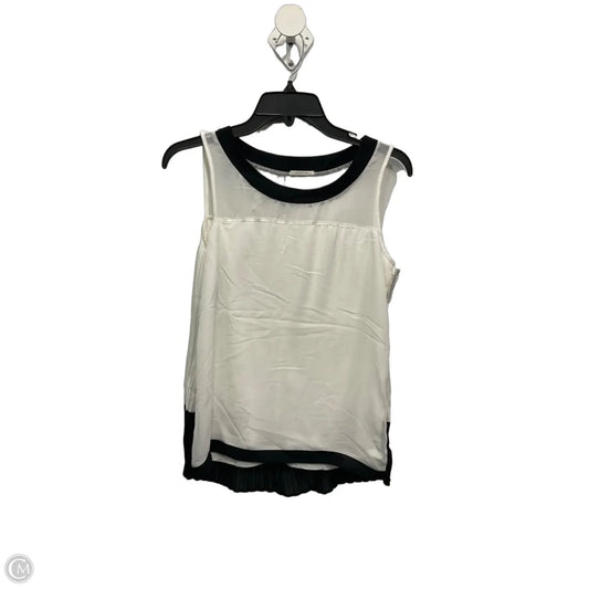 Top Sleeveless By Clothes Mentor In Black & White, Size: S