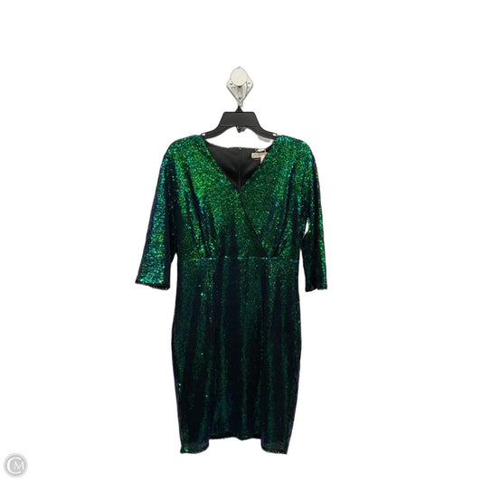 Dress Party Midi By Clothes Mentor In Multi-colored, Size: L