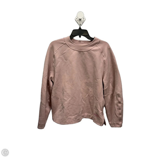 Athletic Sweatshirt Crewneck By Lululemon In Pink, Size: M