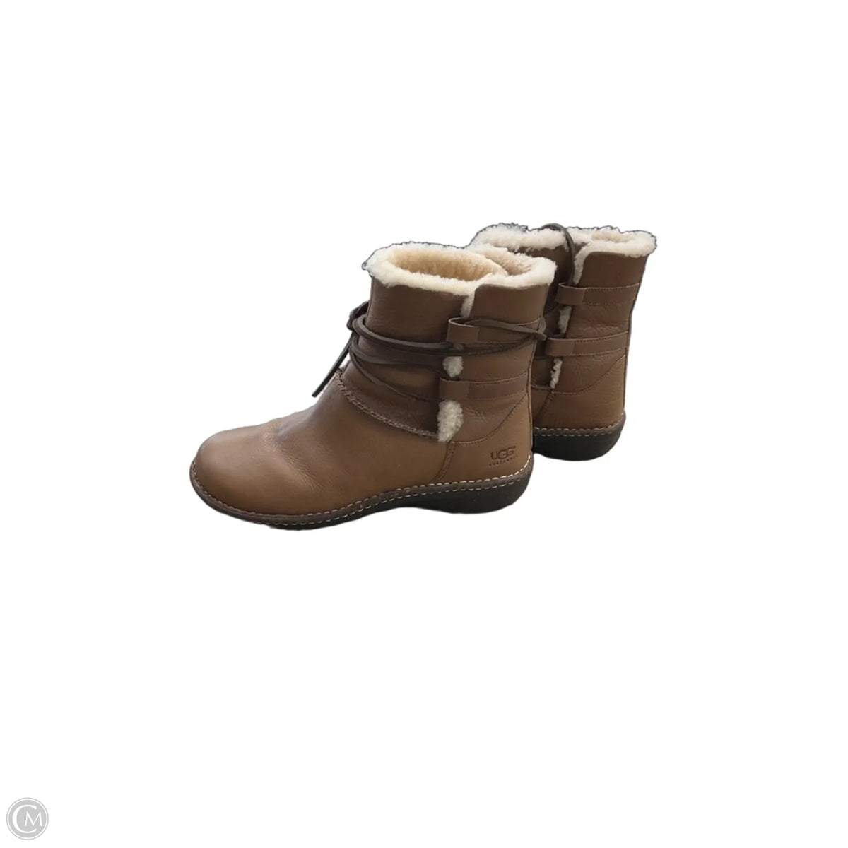 Boots Designer By Ugg In Brown, Size: 11
