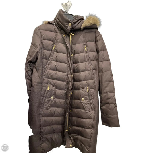 Coat Puffer & Quilted By Michael By Michael Kors In Brown, Size: L