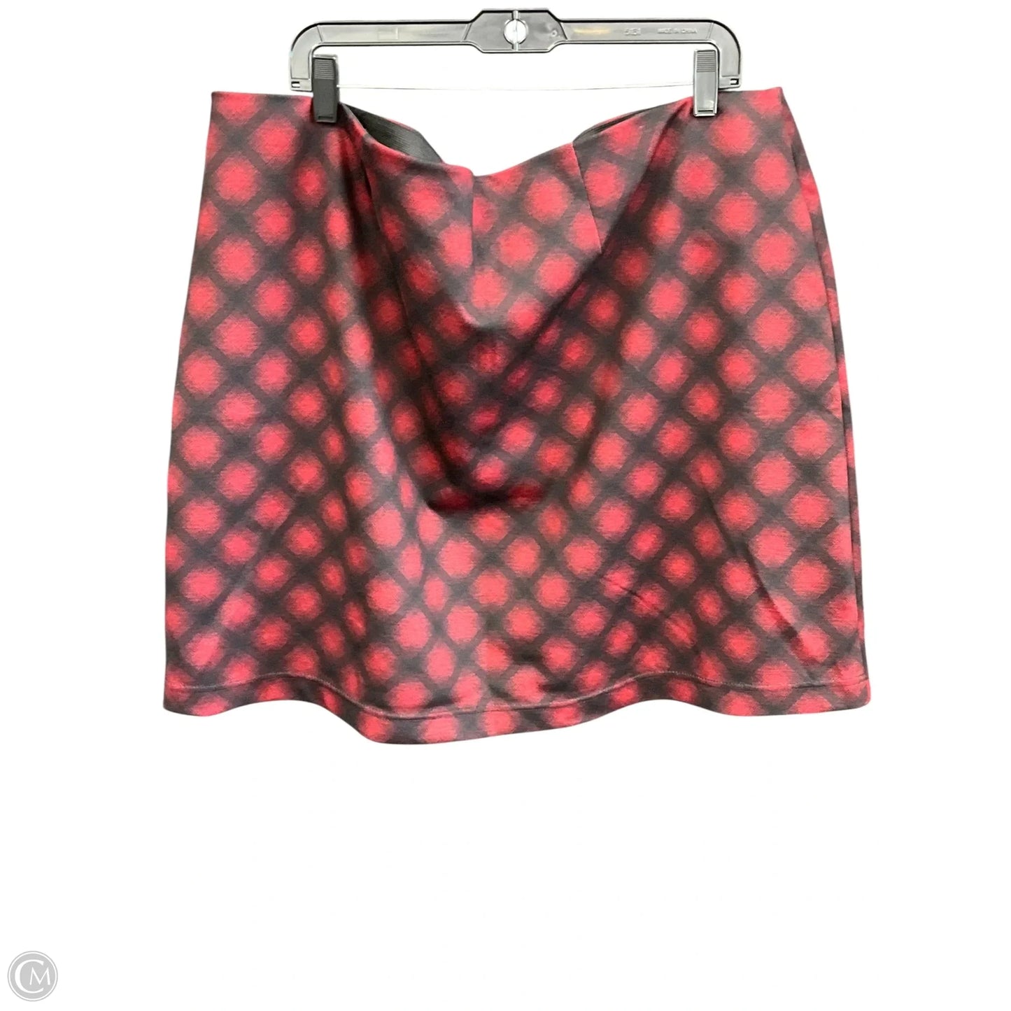 Skirt Midi By Maurices In Black & Red, Size: 22