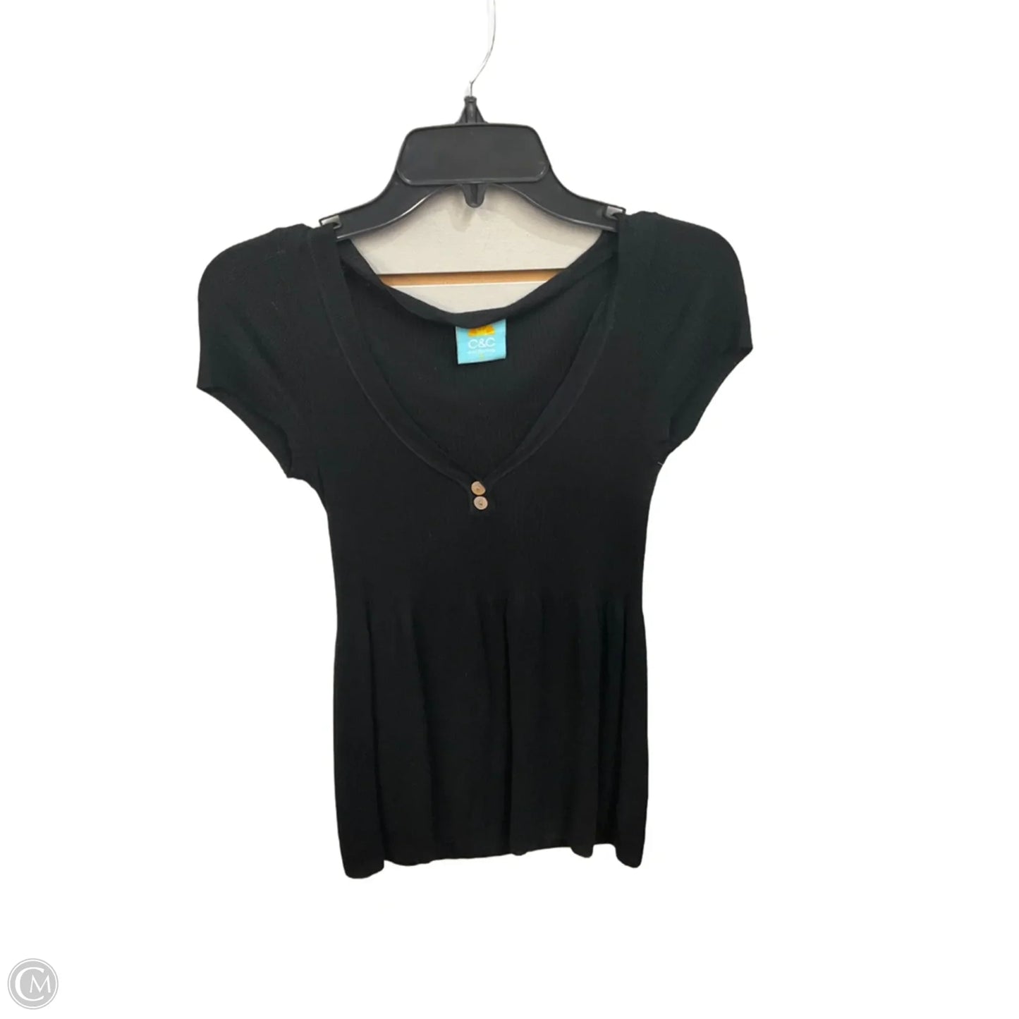 Top Sleeveless By C And C In Black, Size: S