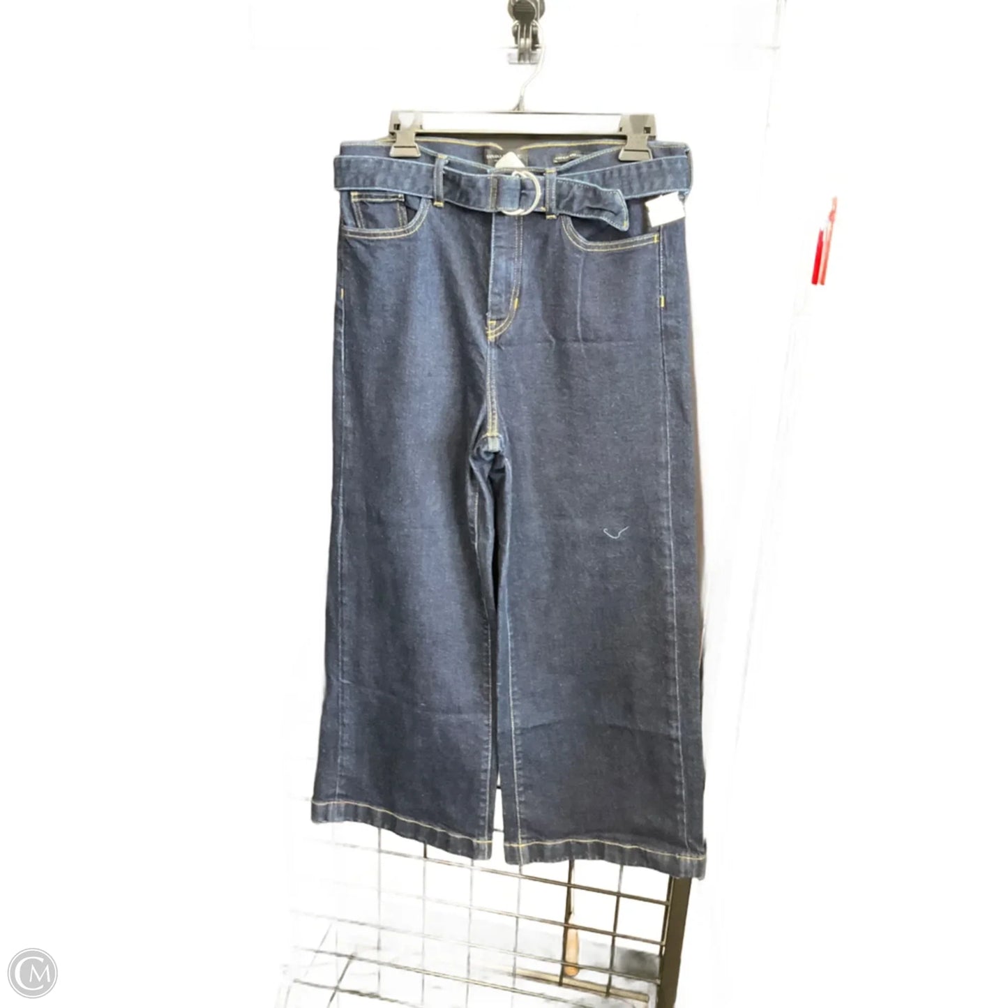 Jeans Wide Leg By Banana Republic In Blue Denim, Size: 8