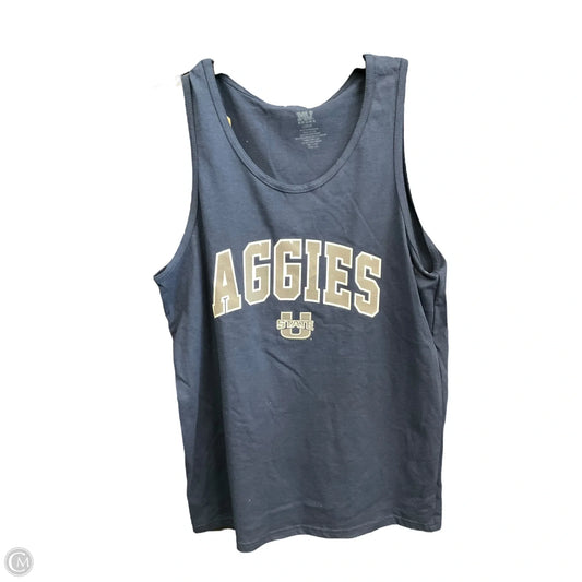 Top Sleeveless Basic By Clothes Mentor In Navy, Size: L