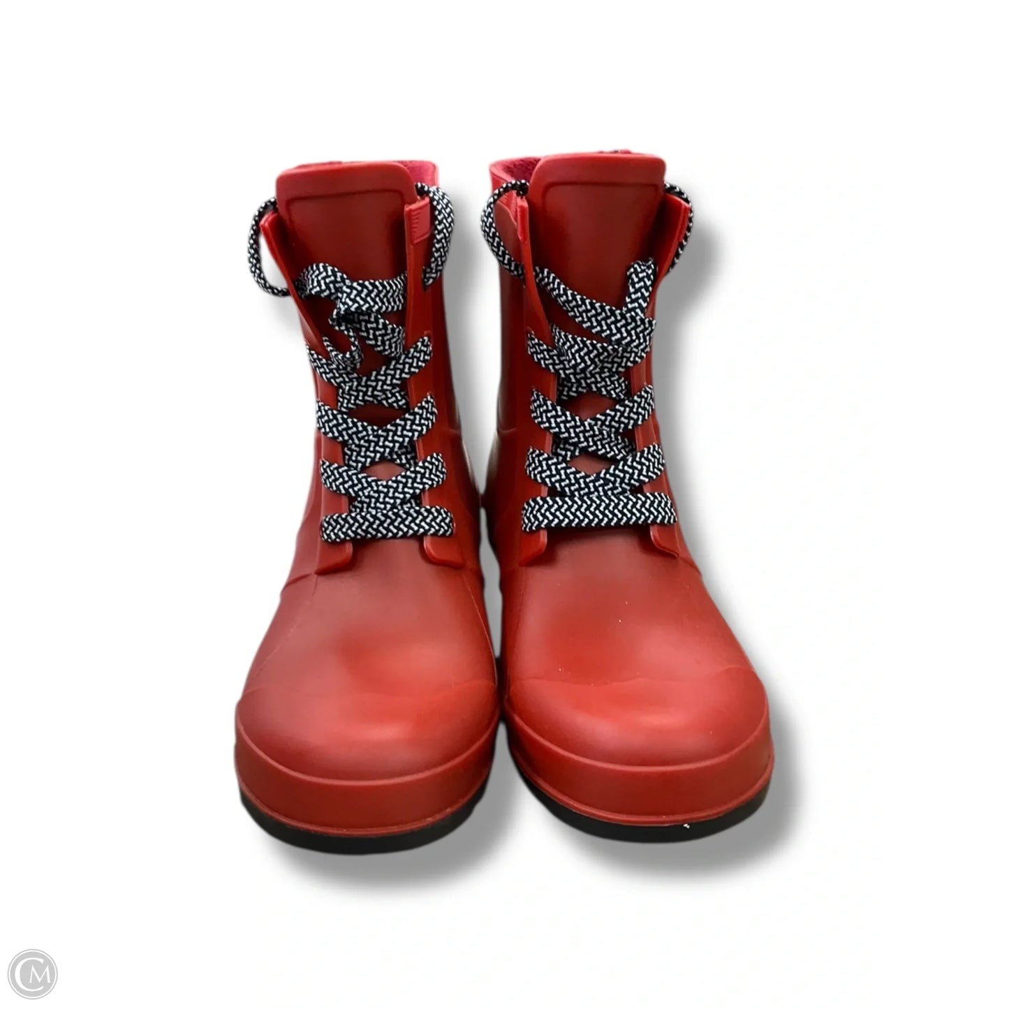 Boots Mid-calf Flats By Tommy Hilfiger In Orange, Size: 11