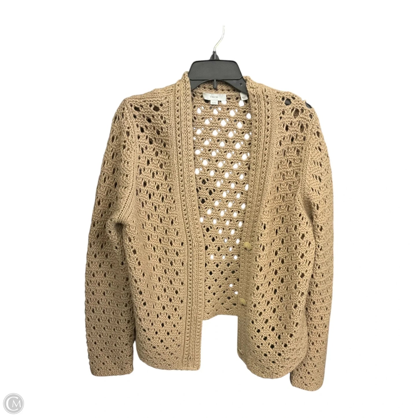 Sweater Cardigan By Vince In Tan, Size: Xl