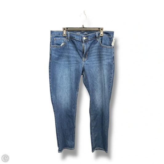 Jeans Skinny By Old Navy In Blue Denim, Size: 16