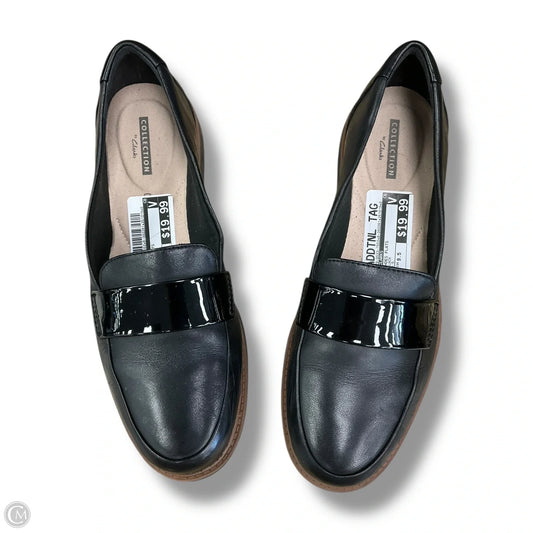 Shoes Flats By Clarks In Black, Size: 9.5