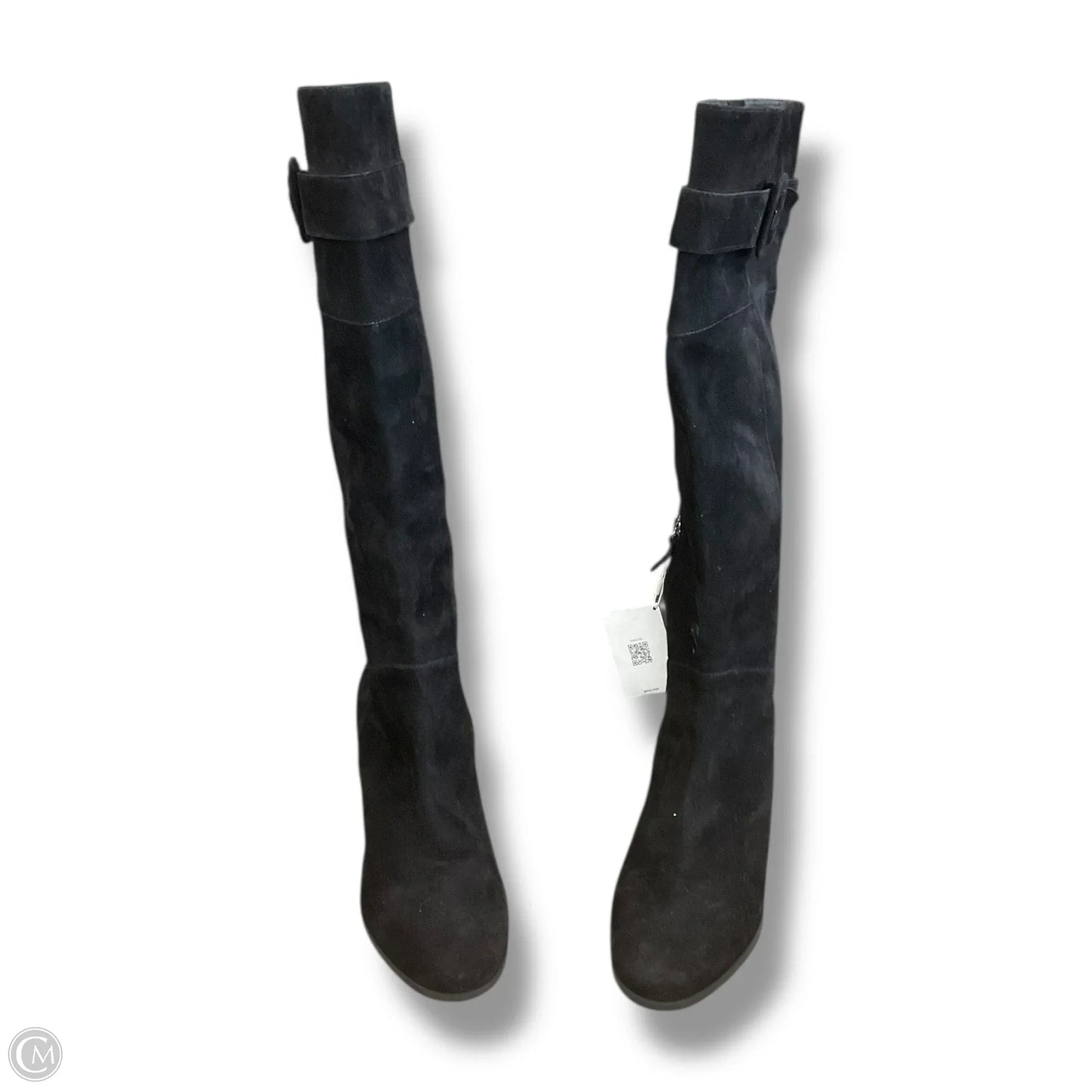 Boots Mid-calf Heels By Geox Shoes In Black, Size: 10