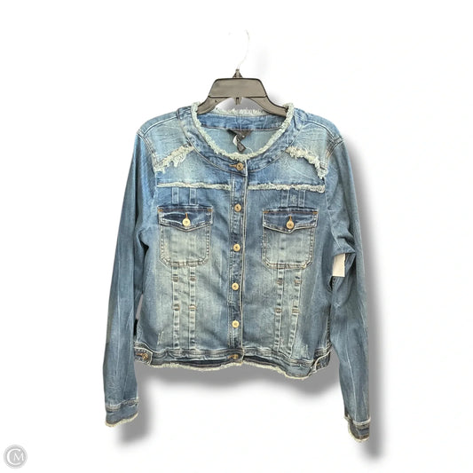 Jacket Denim By Inc In Blue Denim, Size: Xl