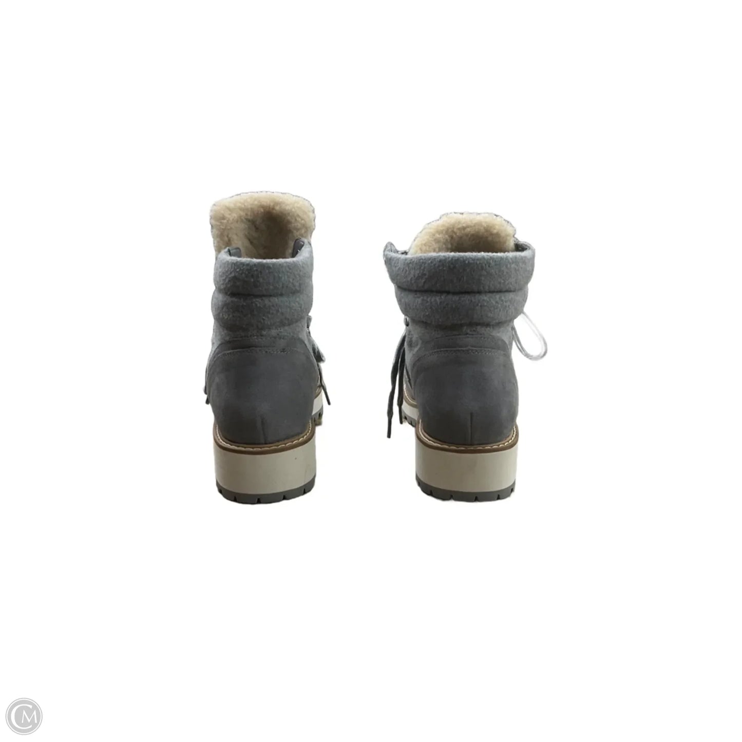 Boots Ankle Heels By Talbots In Grey, Size: 7.5