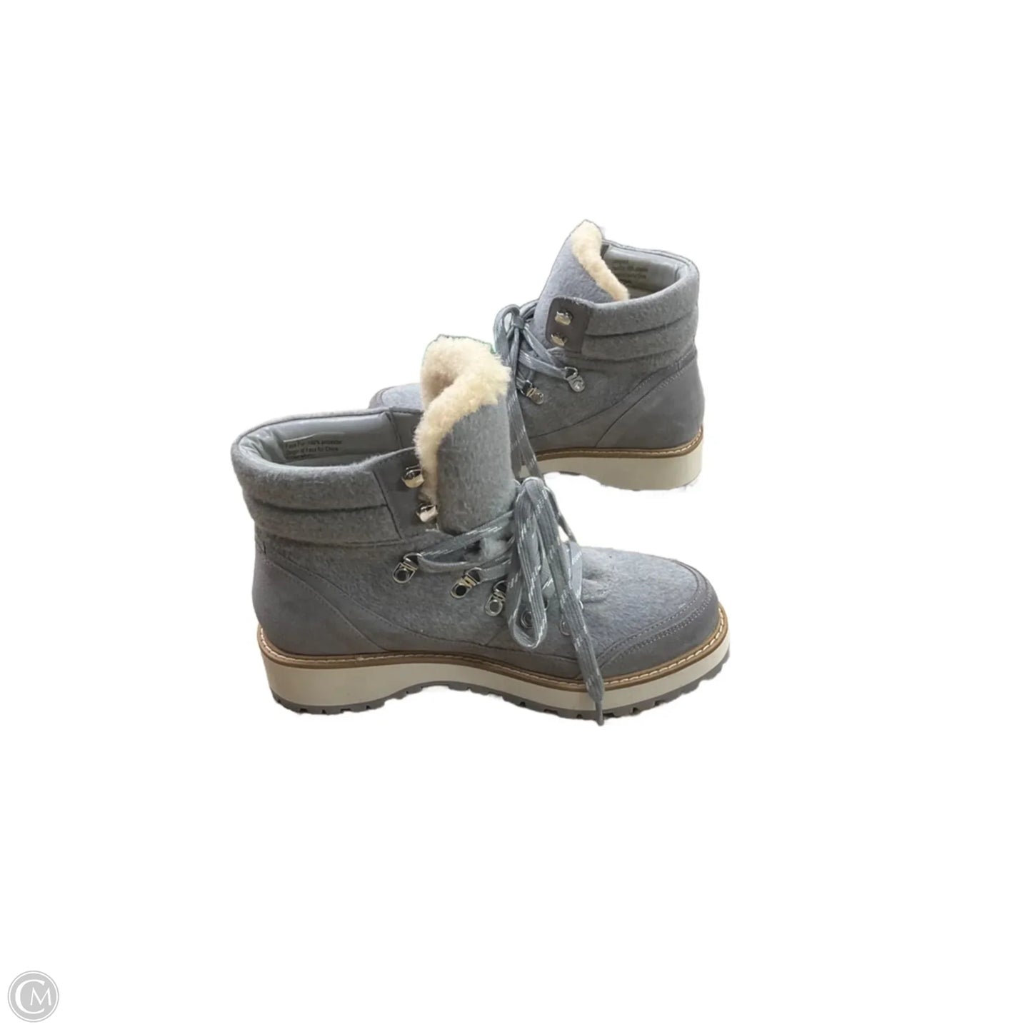 Boots Ankle Heels By Talbots In Grey, Size: 7.5