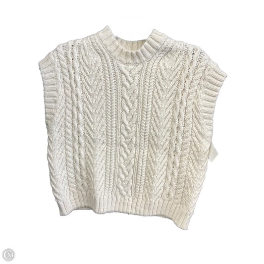 Vest Sweater By H&m In Cream, Size: S