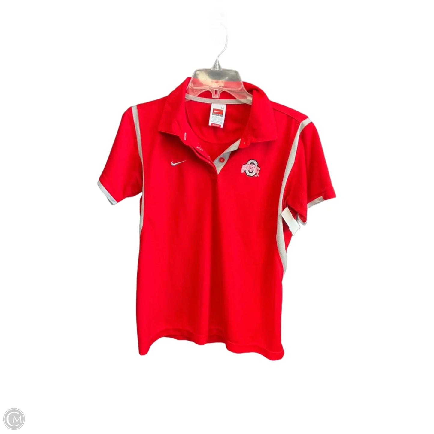 Athletic Top Short Sleeve By Nike Apparel In Red, Size: M