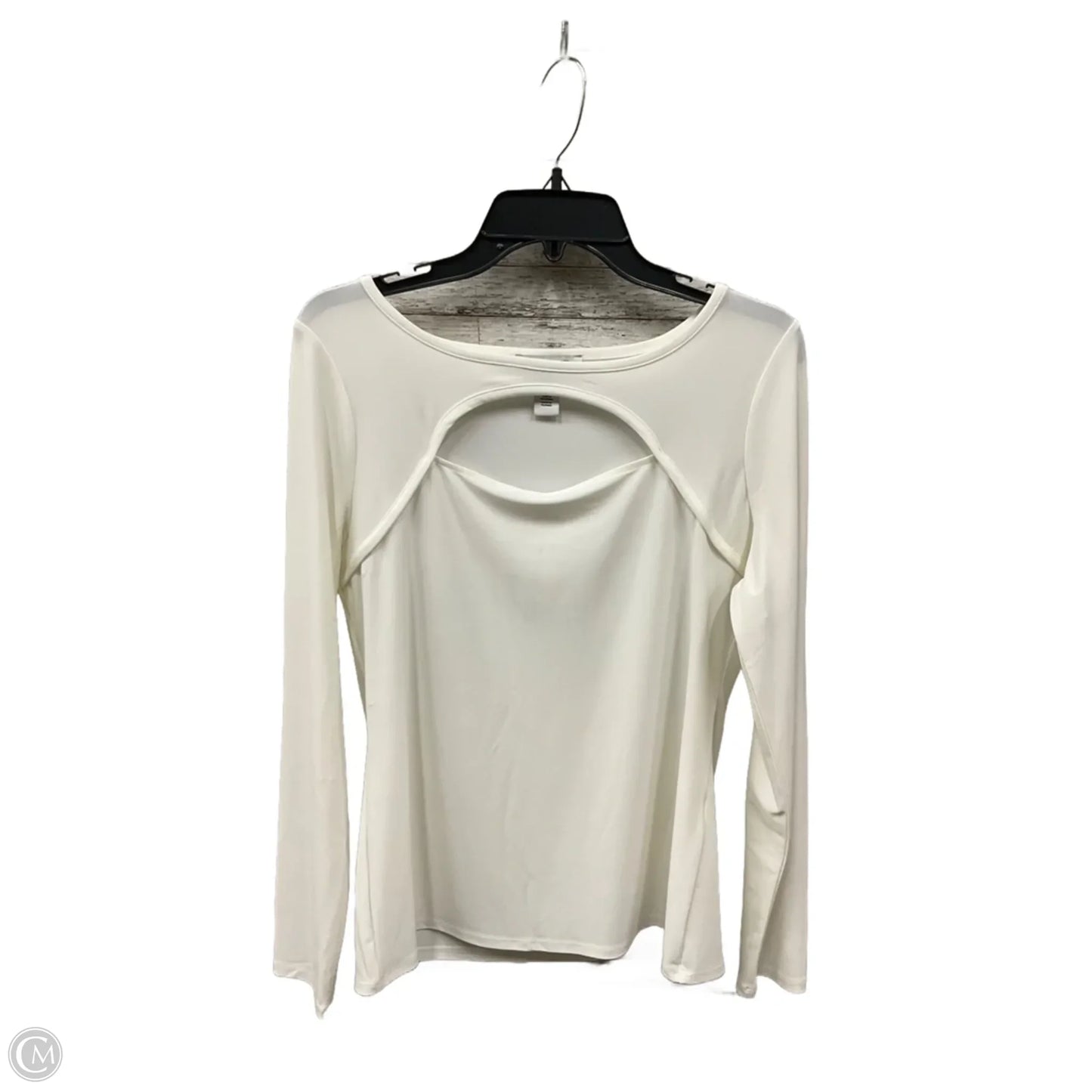 Top Long Sleeve By White House Black Market In Cream, Size: M