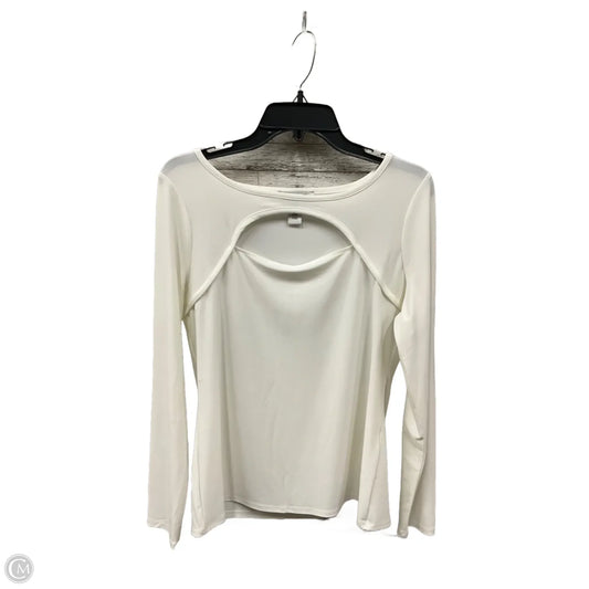 Top Long Sleeve By White House Black Market In Cream, Size: M
