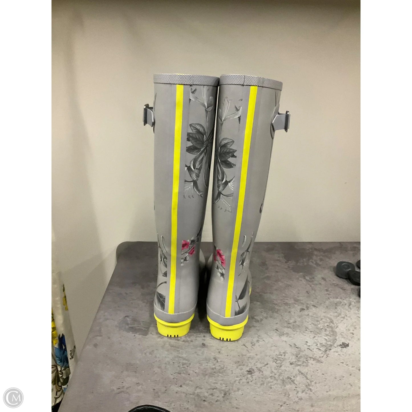Boots Rain By Joules In Grey, Size: 9