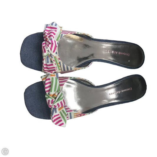 Shoes Heels Wedge By Etienne Aigner In Blue, Size: 7