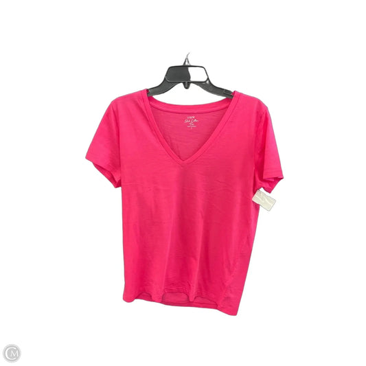 Top Short Sleeve Basic By J. Crew In Pink, Size: L