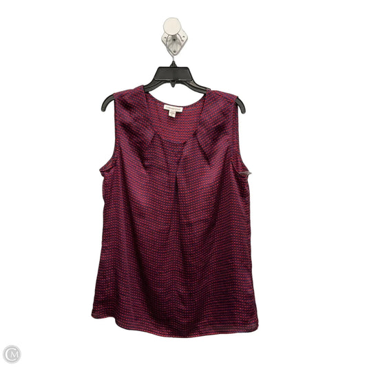 Top Sleeveless By Coldwater Creek In Red, Size: Xl