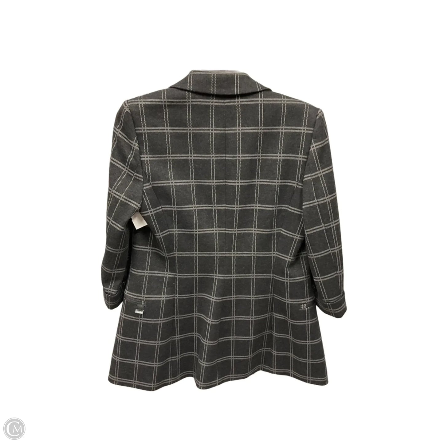 Pants Suit 2pc By Calvin Klein In Plaid Pattern, Size: S
