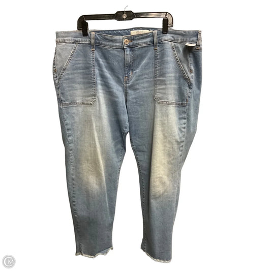 Jeans Boyfriend By Torrid In Blue Denim, Size: 20