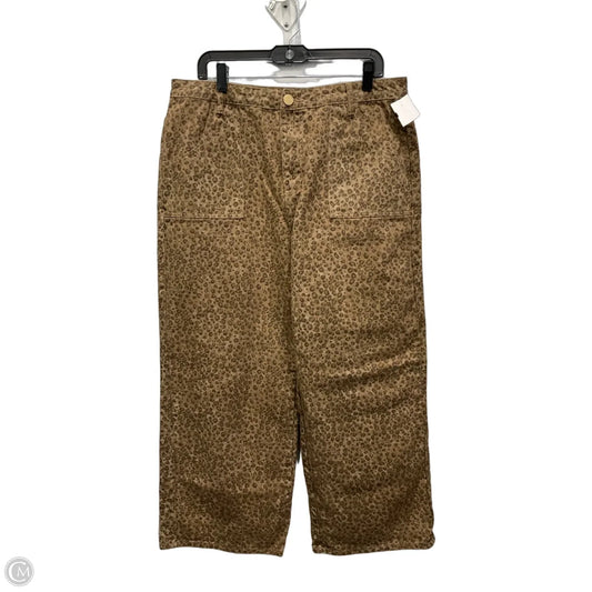 Pants Wide Leg By Arula In Animal Print, Size: 1x
