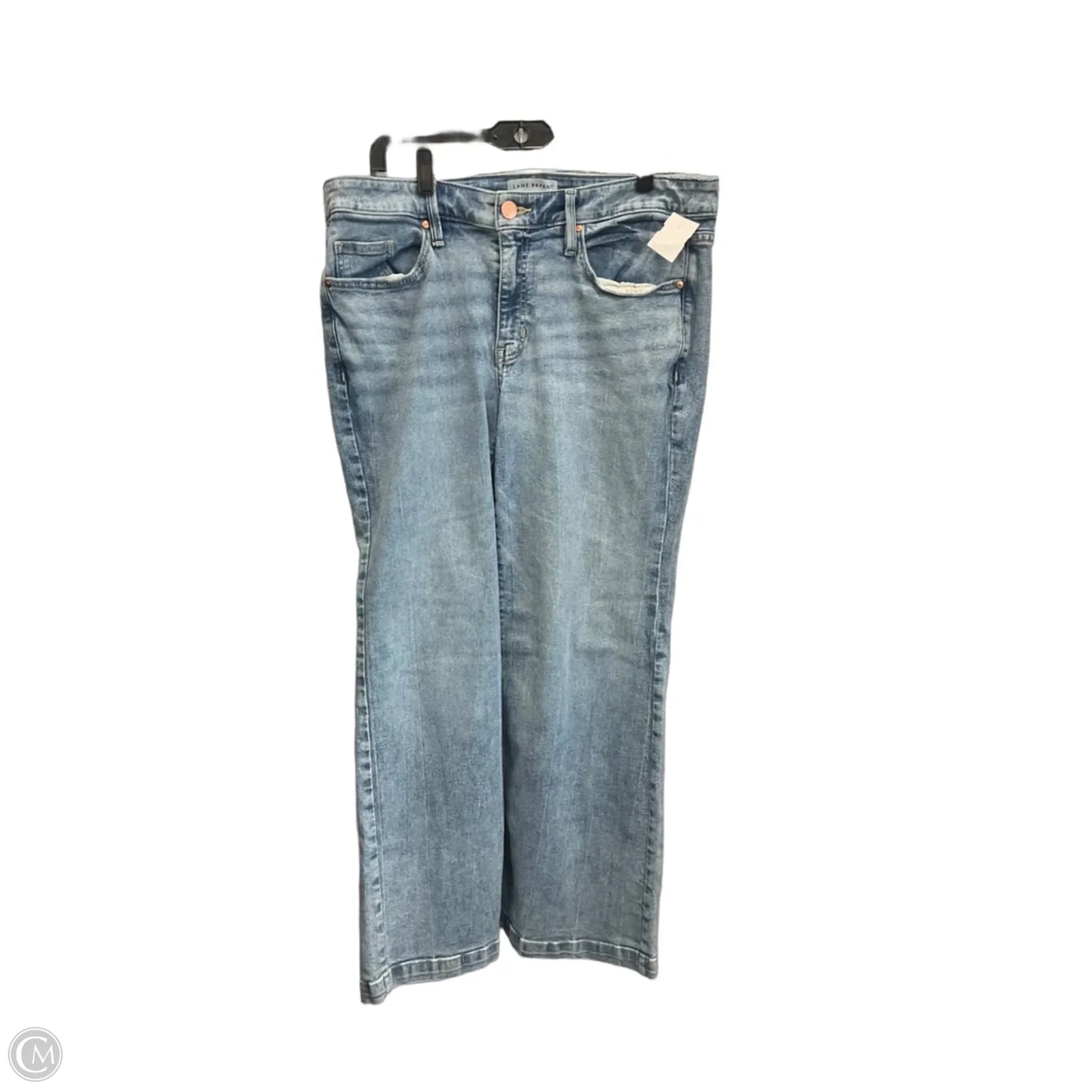 Jeans Wide Leg By Lane Bryant In Blue Denim, Size: 16