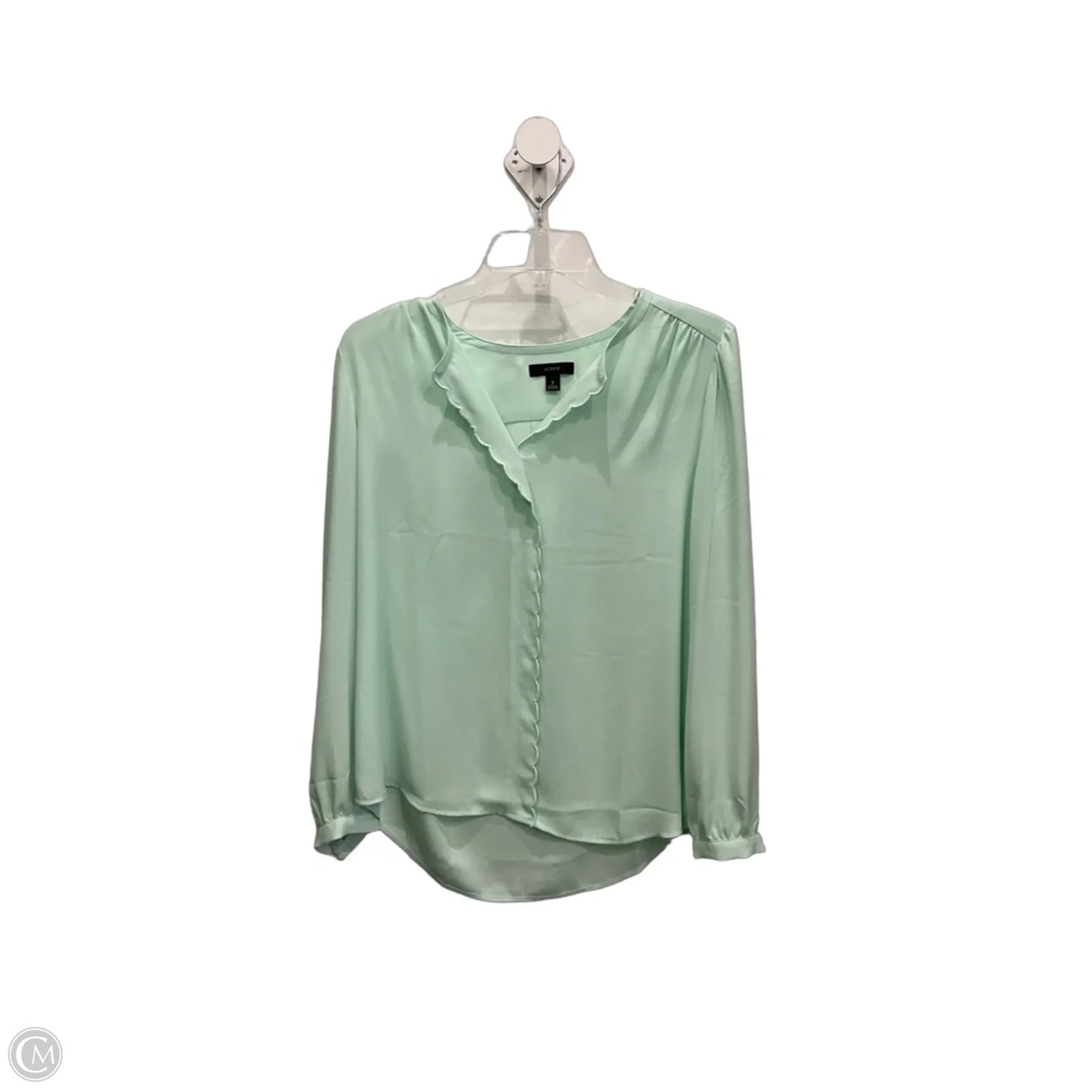 Top Long Sleeve By J. Crew In Green, Size: S