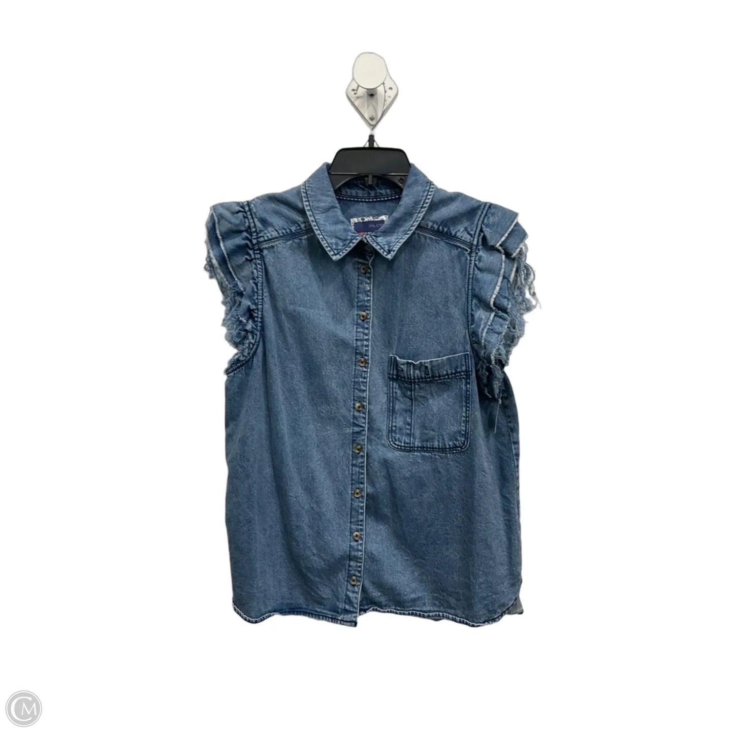 Top Sleeveless By Pilcro In Blue, Size: L