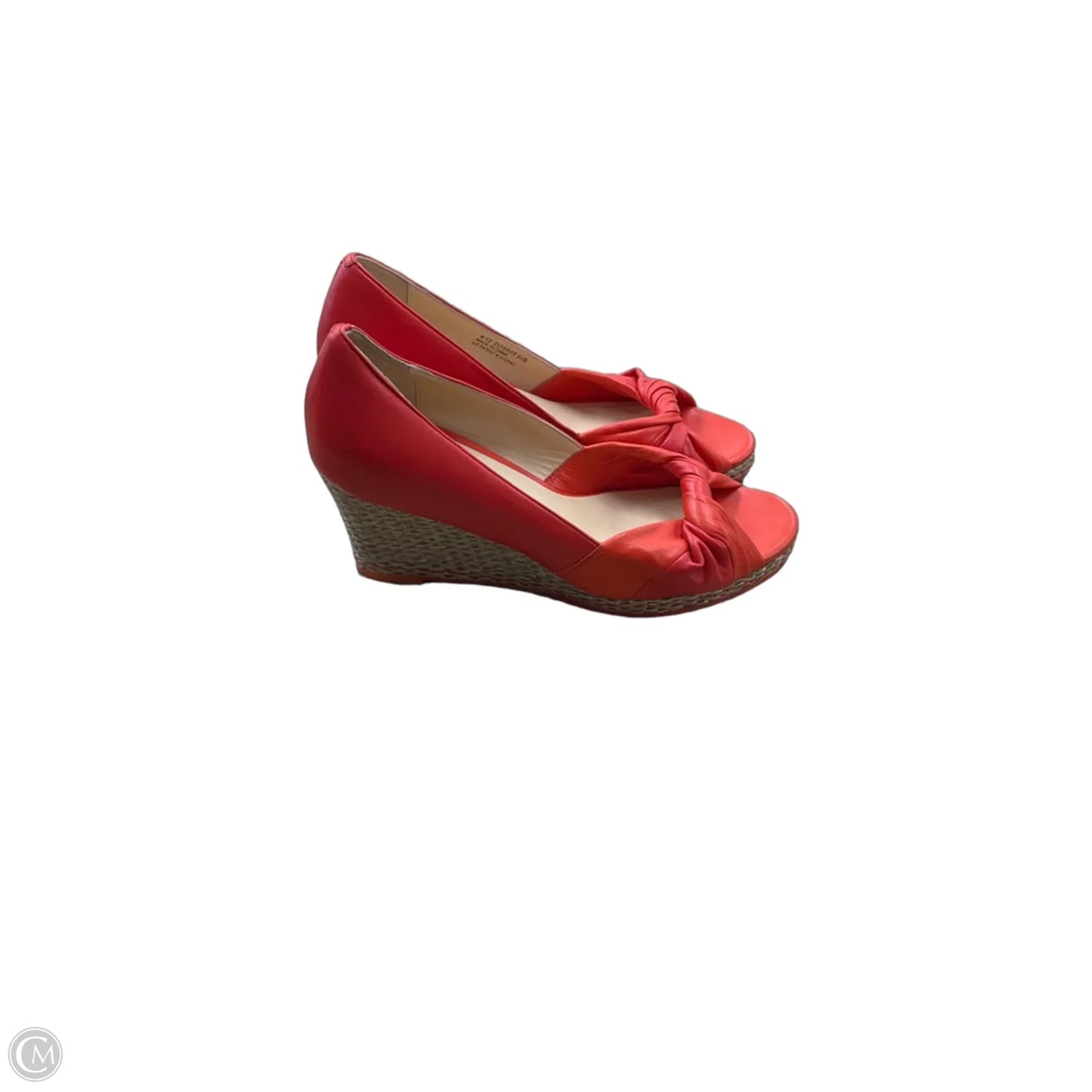 Shoes Heels Wedge By Cole-haan In Red, Size: 6.5