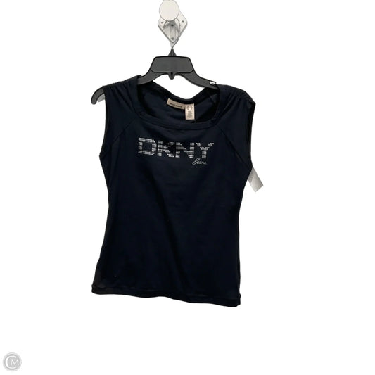 Top Sleeveless By Dkny In Black, Size: S