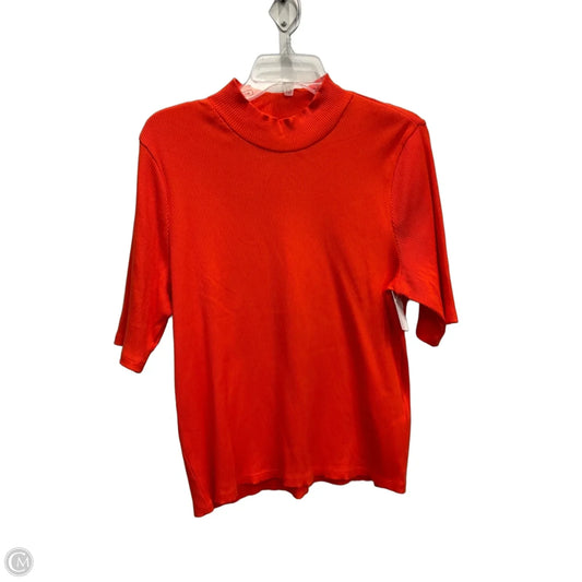 Top Short Sleeve Basic By On 34th In Orange, Size: Xl