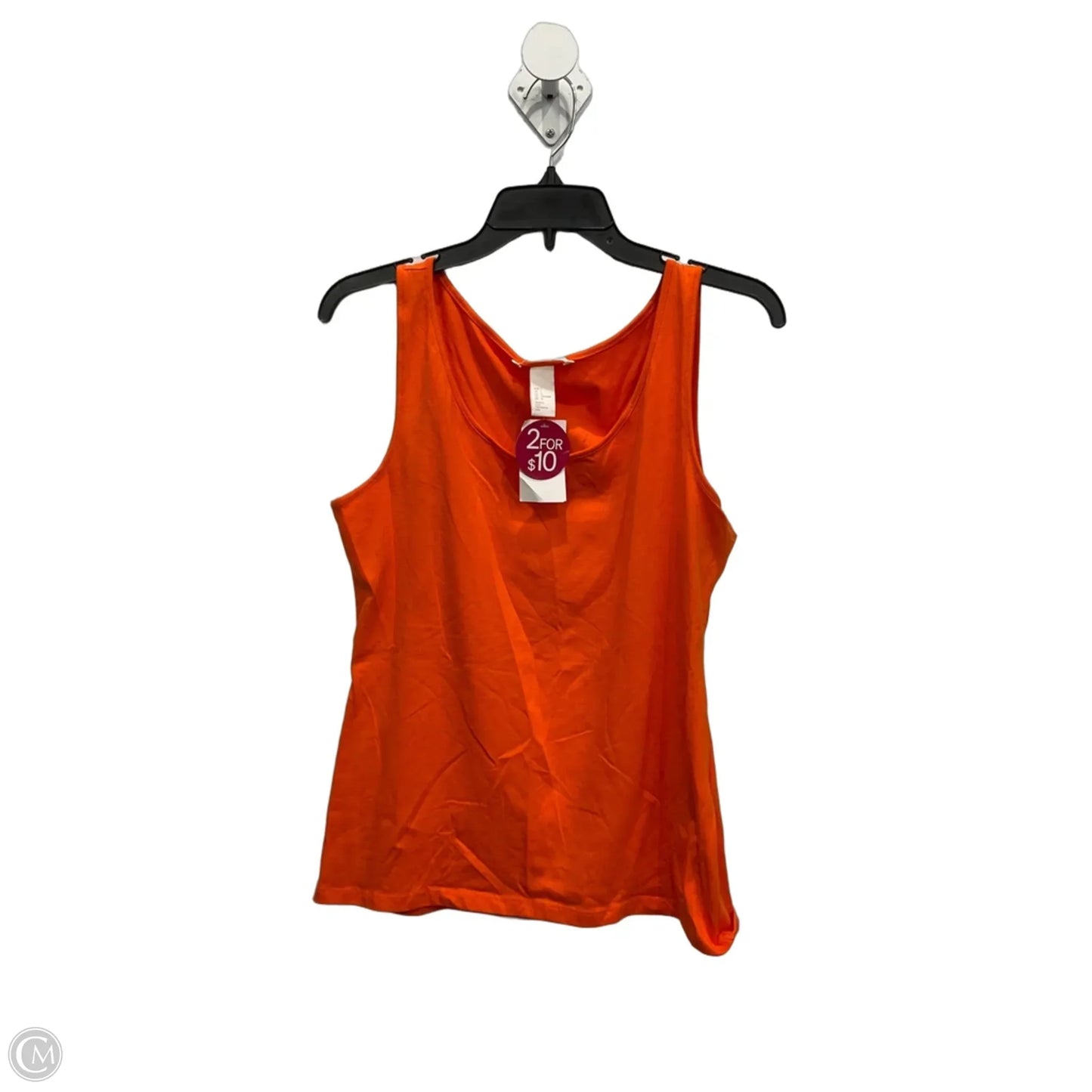 Top Sleeveless Basic By H&m In Orange, Size: L