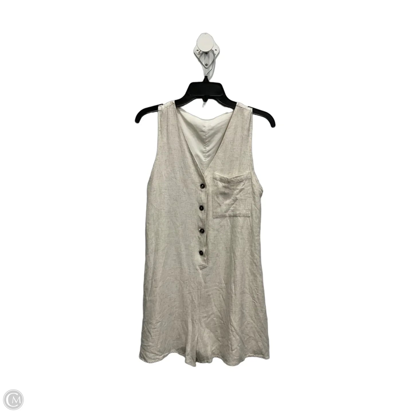Romper By Clothes Mentor In Cream, Size: S