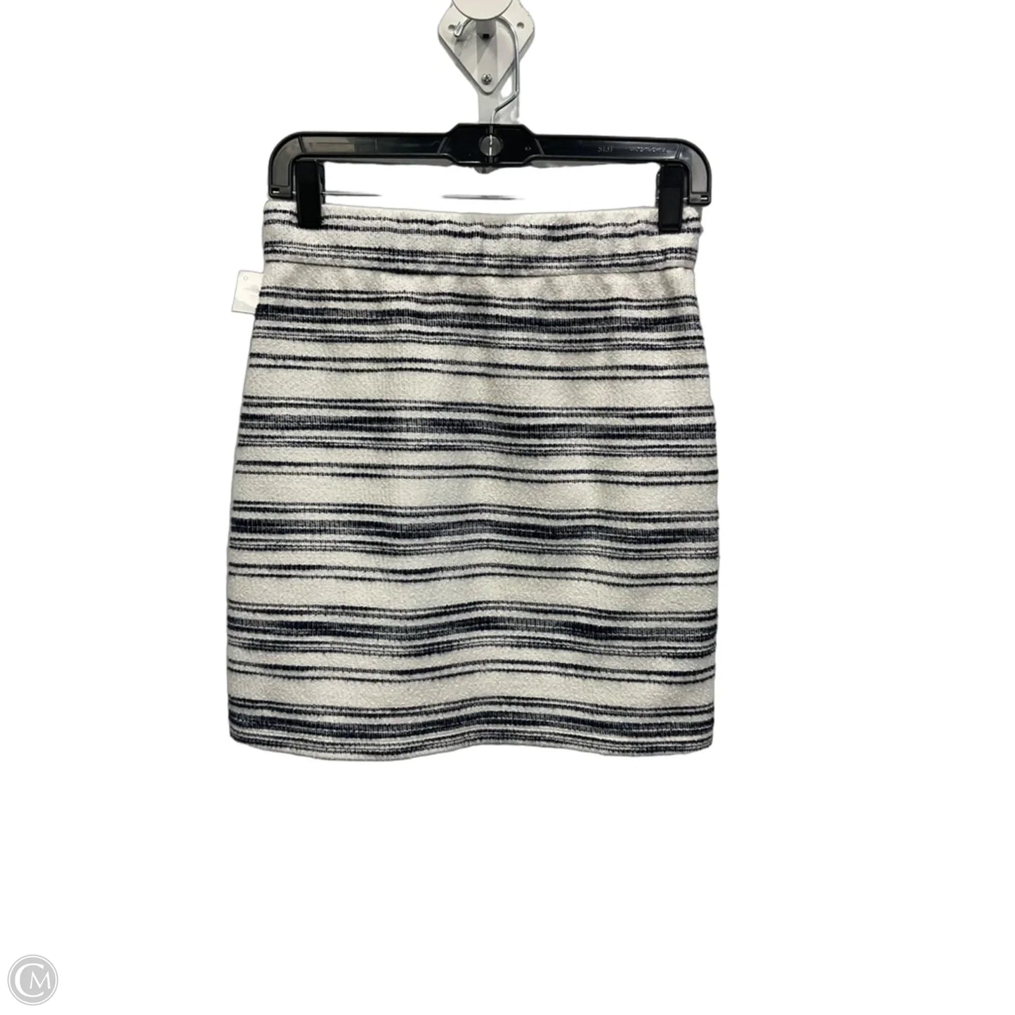 Skirt Midi By Loft In Striped Pattern, Size: Xs