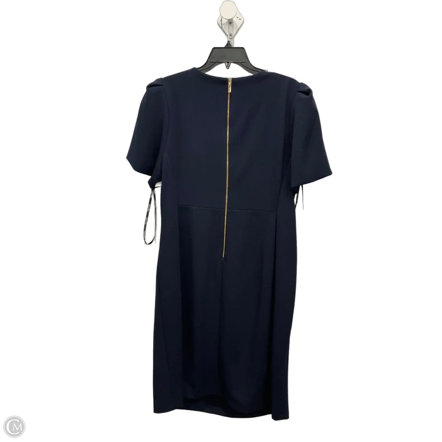 Dress Casual Midi By Calvin Klein In Navy, Size: Xxl