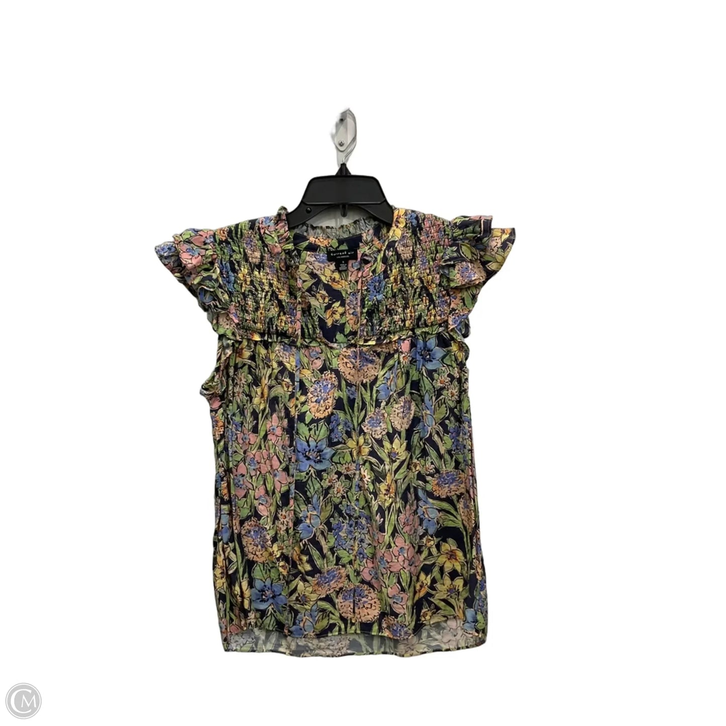 Top Short Sleeve By Current Air In Floral Print, Size: S