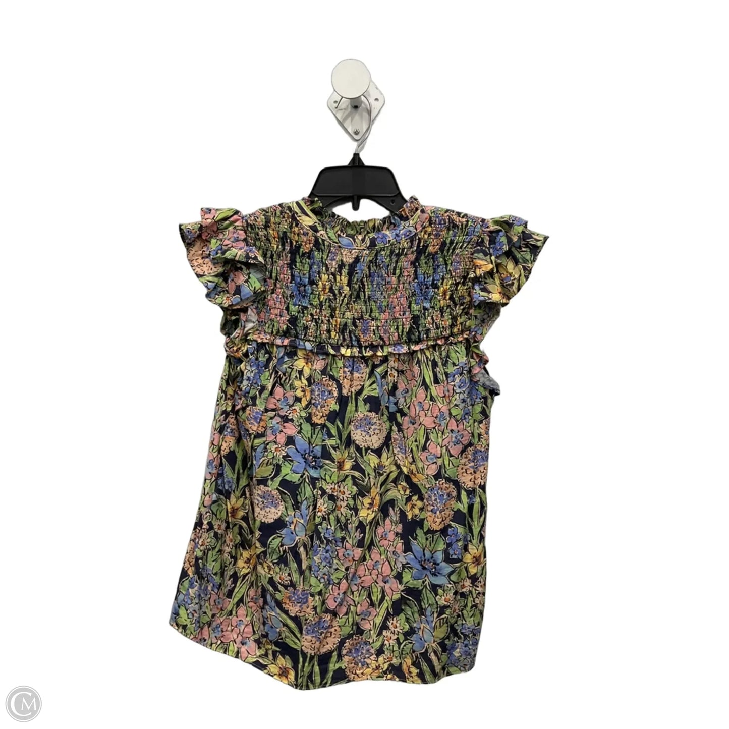 Top Short Sleeve By Current Air In Floral Print, Size: S