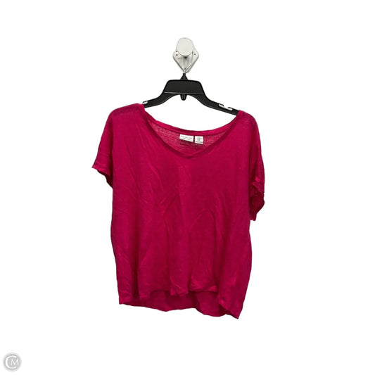 Top Short Sleeve Basic By Rachel Zoe In Pink, Size: Xl