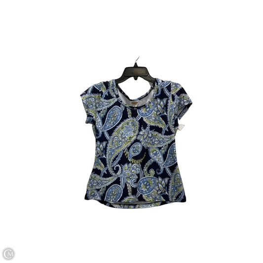 Top Short Sleeve By Talbots In Multi-colored, Size: S