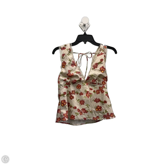 Top Sleeveless By Petal & Pup In Floral Print, Size: S
