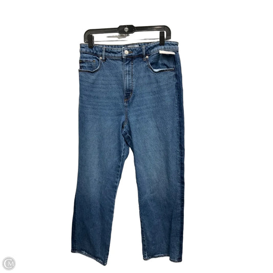 Jeans Straight By Loft In Blue Denim, Size: 12