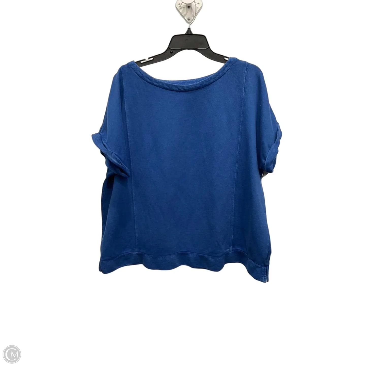 Top Short Sleeve Basic By J. Jill In Blue, Size: Xl
